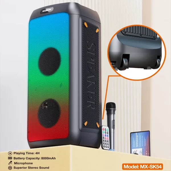 Moxom MX-SK54 30W LED SuperPower Wireless Speaker - Saif Al Najmi Kw