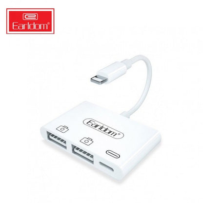 Earldom 2 USB LIGHTNING TO OTG & CHARGING ADAPTER - WHITE - Saif Al Najmi Kw