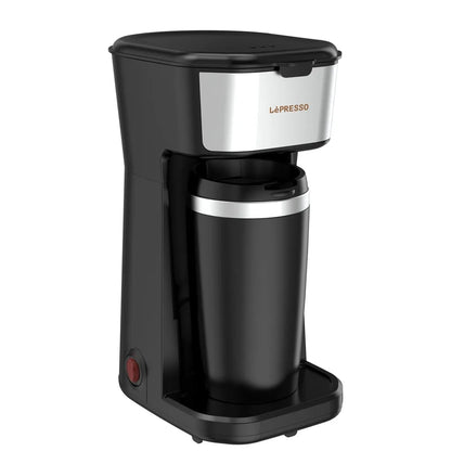 LePresso Coffee Maker with Travelling Mug 450W – Black