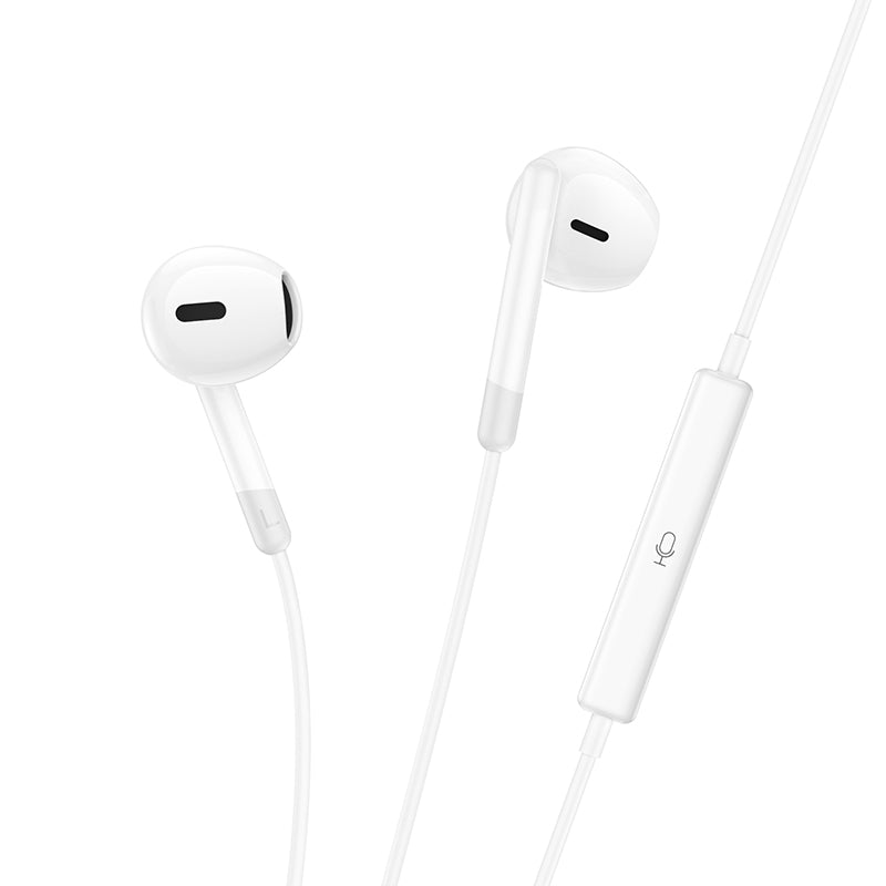 M109 Type-C Sunny digital wire control earphones with microphone - white - Saif Al Najmi Kw
