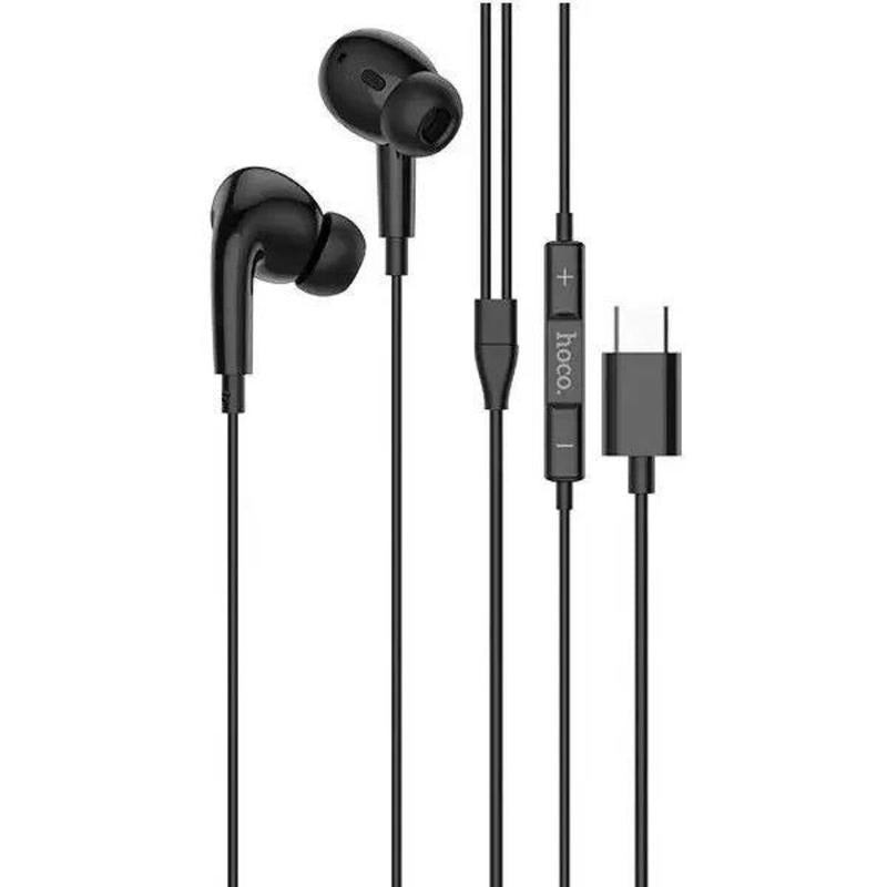 M101 Pro Crystal sound Type-C wire-controlled digital earphones with microphone - black - Saif Al Najmi Kw