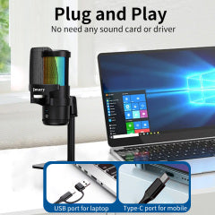 Jmary MC-PW13 Microphone - Cardioid Pickup, Plug and Play for Mobile & Laptop - Saif Al Najmi Kw