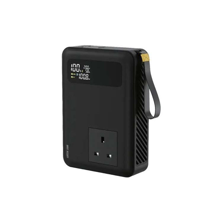 270W Power Bank 30,000mAh Green Lion Power Vault PD 100W AC Output - Black - Saif Al Najmi KwPOWER STATIONGreen LionSaif Al Najmi Kw270W Power Bank 30,000mAh Green Lion Power Vault PD 100W AC Output - Black