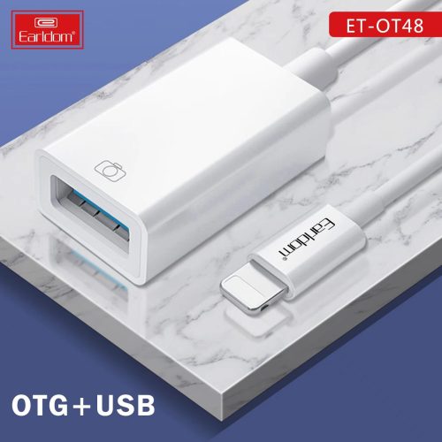 Earldom OT48 Lightning to OTG Adapter - Fast Data Transfer & Charging Cable for iPhone - Saif Al Najmi Kw