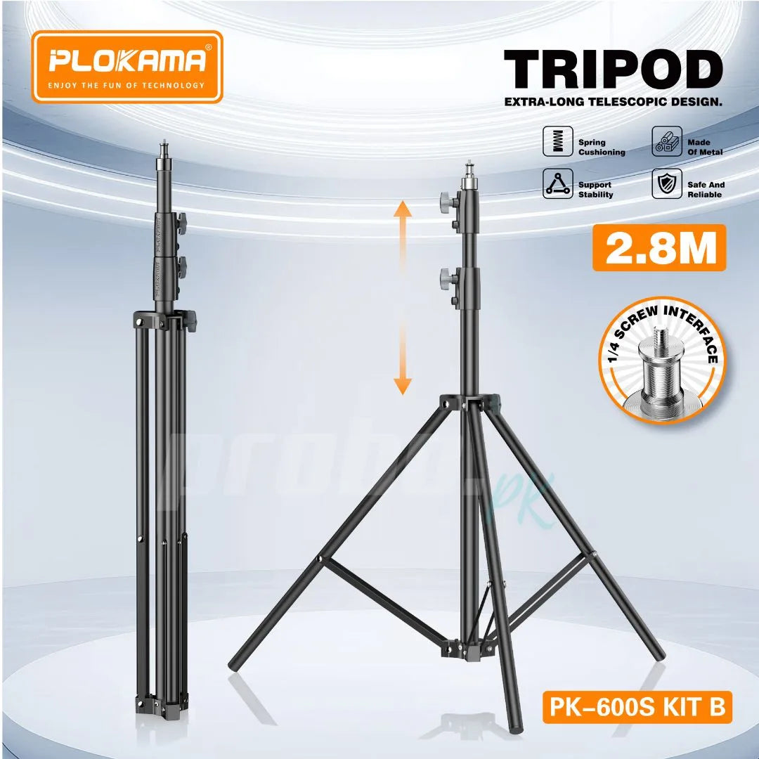 Plokama PK-600S-B Professional Softbox Lighting Kit 300W