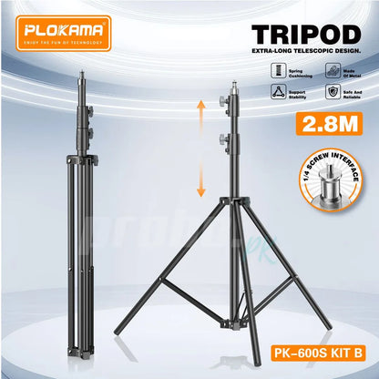 Plokama PK-600S-B Professional Softbox Lighting Kit 300W