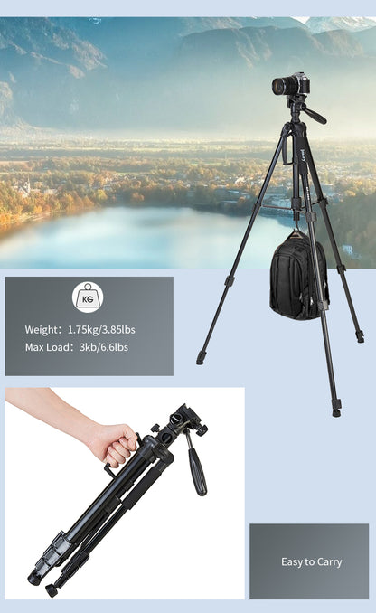 Jmary KP-2294 179cm Heavy Duty Aluminum Tripod Stand