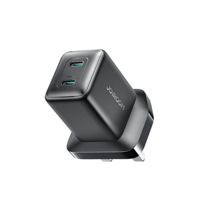 Joyroom JR-TCG17 45W Dual-Port USB-C PD Charger – EU/UK (Black)