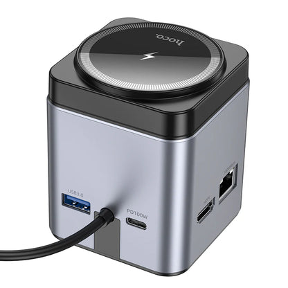 Hoco Hb49 9 In 1 Wireless Docking Station