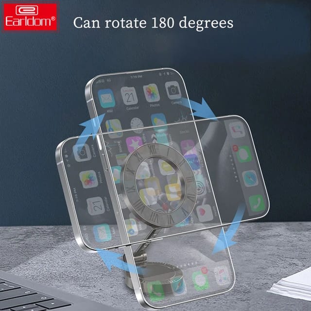 Earldom ET-EH236 Magnetic Universal Folding Mount Holder for Magsafe Case - Saif Al Najmi Kw