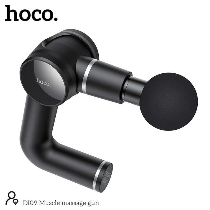 HOCO DI09 Fascia Gun Muscle Massager Black Color - hocotech
