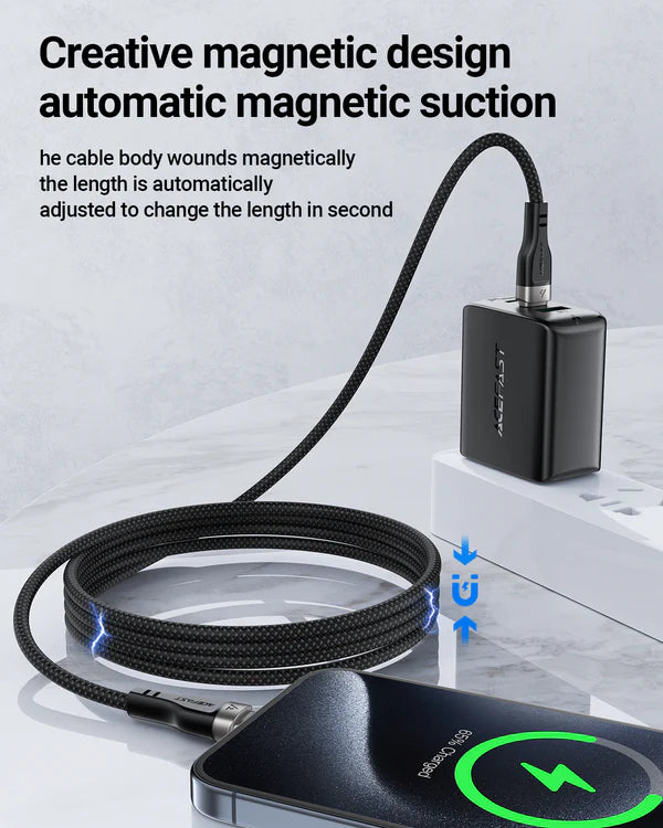Acefast C11-03 USB-C to USB-C Magnetic Charging Data Cable - Saif Al Najmi Kw