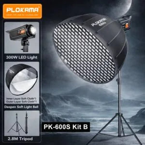Plokama PK-600S-B Professional Softbox Lighting Kit 300W