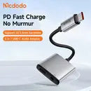 MCDODO USB C to USB C & AUX 3.5mm Audio Adapter with DAC - Silver - Saif Al Najmi Kw