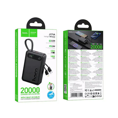 Hoco J171A 20000mAh Power Bank – 22.5W Fast Charge 4 Outputs