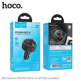 Hoco HOCO Bluetooth 5.3 FM Transmitter Car Charger with RGB Light & 48W PD/QC30 - Saif Al Najmi Kw