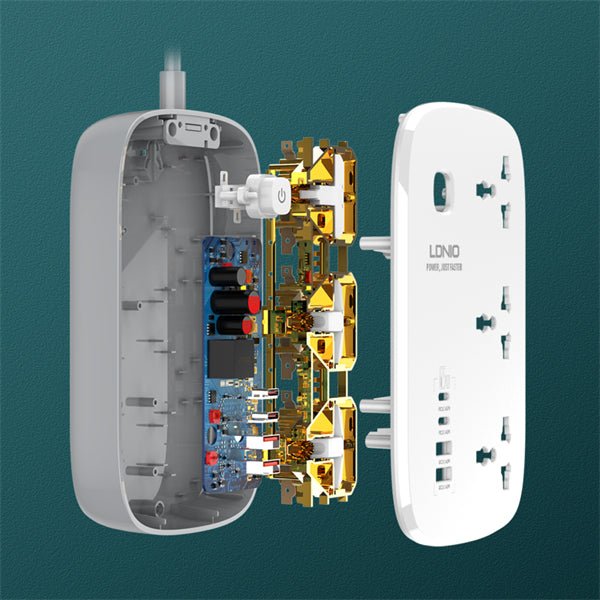 3 AC Outlets 4 USB Power Strip SC3416 - Saif Al Najmi KwExtension Power SocketLDNIOSaif Al Najmi KwSC34161321333 AC Outlets 4 USB Power Strip SC3416 - Saif Al Najmi Kw
