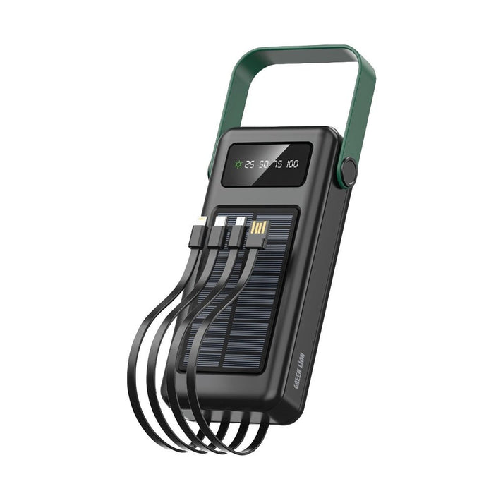 30,000mAh Power Bank Green Lion Solar Max Portable Charger - Black - Saif Al Najmi KwPower BanksGreen LionSaif Al Najmi Kw30,000mAh Power Bank Green Lion Solar Max Portable Charger - Black