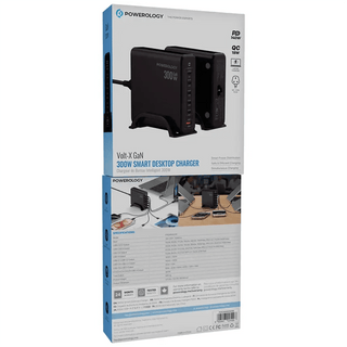 300W GaN Desktop Charger Powerology Volt - X PD140W Multi - Port Fast Charging Station - Saif Al Najmi KwDesktop ChargerspowerologySaif Al Najmi Kw300W GaN Desktop Charger Powerology Volt - X PD140W Multi - Port Fast Charging Station