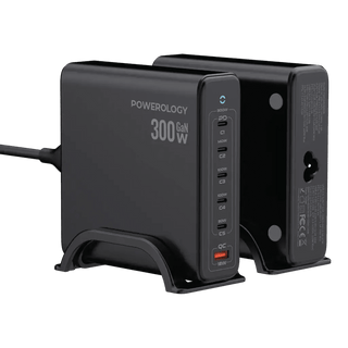 300W GaN Desktop Charger Powerology Volt - X PD140W Multi - Port Fast Charging Station - Saif Al Najmi KwDesktop ChargerspowerologySaif Al Najmi Kw300W GaN Desktop Charger Powerology Volt - X PD140W Multi - Port Fast Charging Station