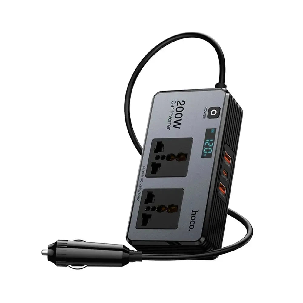 Hoco Z66 Car Voltage Converter — PD66W 1C2A Fast Charging