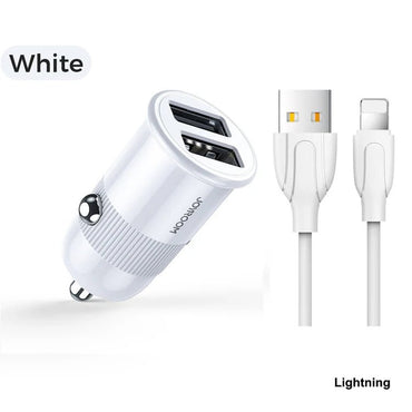 3.1A dual USB Car Charger with Cable C - A06 - White - Saif Al Najmi KwCar ChargersJOYROOMSaif Al Najmi KwC-A06 - White1307673.1A dual USB Car Charger with Cable C - A06 - White - Saif Al Najmi Kw