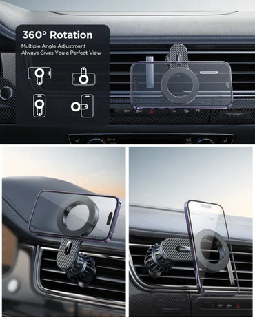 Magnetic Car Phone Mount(Air Vent) -Black JR-ZS355 - Saif Al Najmi Kw