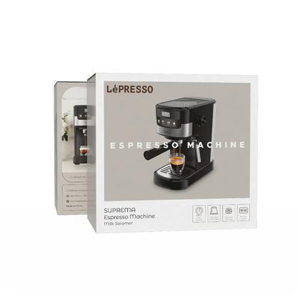 Lepresso Suprema Espresso Machine LPCFFM0004-BK – Black