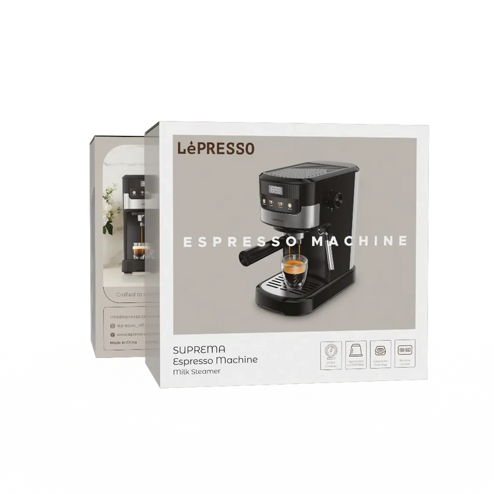 Lepresso Suprema Espresso Machine LPCFFM0004-BK – Black