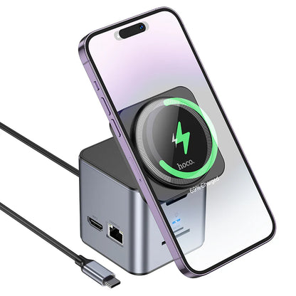 Hoco Hb49 9 In 1 Wireless Docking Station