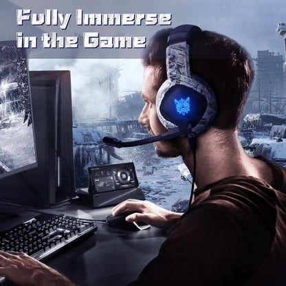 ONIKUMA K19 Professional Gaming Headphone with RGB LED Backlight - High-Quality Sound & Comfort - Saif Al Najmi Kw