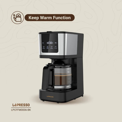 LePresso Rich Brew Coffee Machine Interactive Touch Display – Black