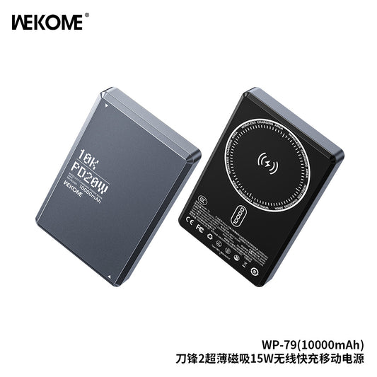 WEKOME WP-79 10000mAh Power Bank - Fast Wireless Charging Portable Power Bank - Saif Al Najmi Kw