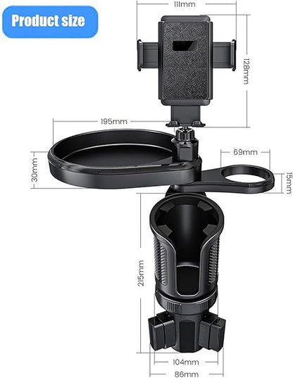 4 - in - 1 Car Cup Holder Phone Mount Expander 360° Tray Stand - Saif Al Najmi KwCup HolderSaif Al Najmi KwSaif Al Najmi Kw4 - in - 1 Car Cup Holder Phone Mount Expander 360° Tray Stand