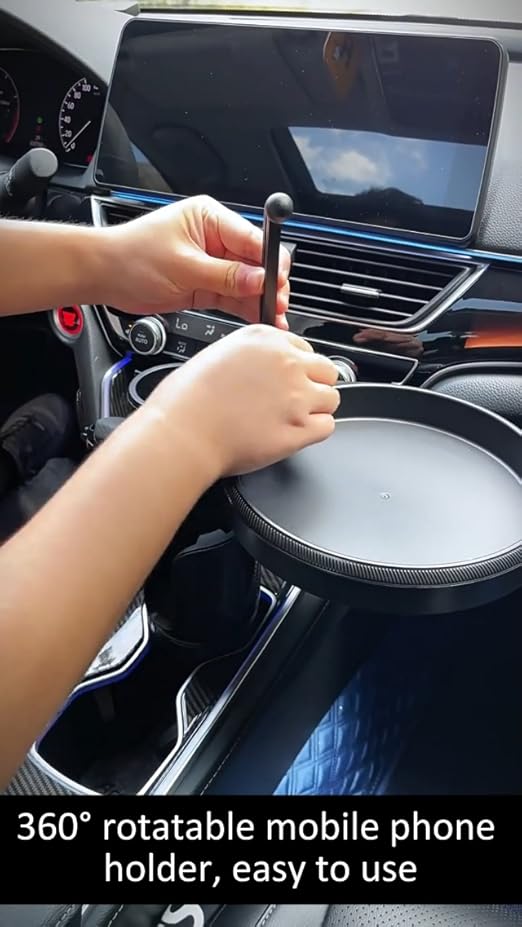 4 - in - 1 Car Cup Holder Phone Mount Expander 360° Tray Stand - Saif Al Najmi KwCup HolderSaif Al Najmi KwSaif Al Najmi Kw4 - in - 1 Car Cup Holder Phone Mount Expander 360° Tray Stand