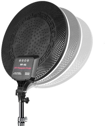 PF-33 LED Round Fill Light – Remote-Controlled Touch Assist Lighting for Photography & Live Streaming