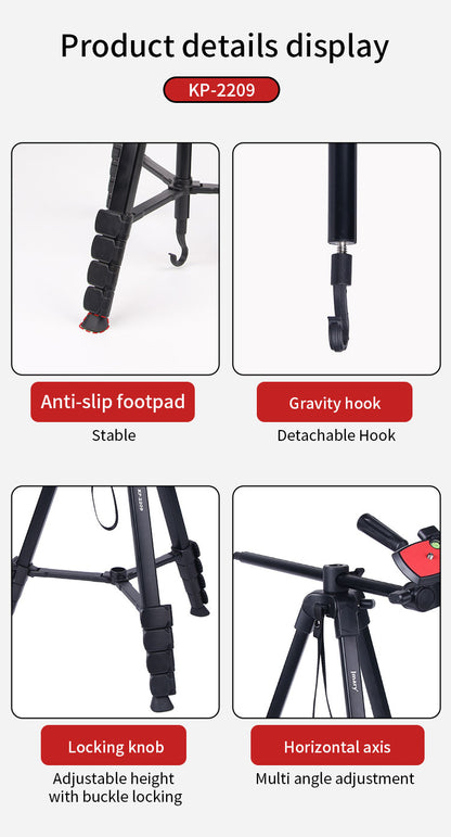 Jmary KP-2209 1.7M Horizontal Axis Tripod with Boom Arm
