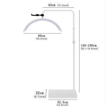 Vertical LED Moon Light HD-M6X – Dimmable, 360° Rotatable, Height Adjustable