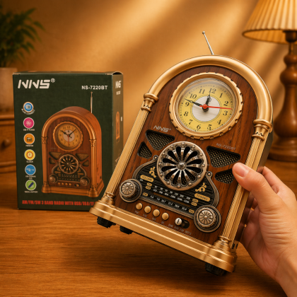 Sweet Home Planet NNS NS-7220BT Classic Retro Radio – Bluetooth USB TF AM FM SW