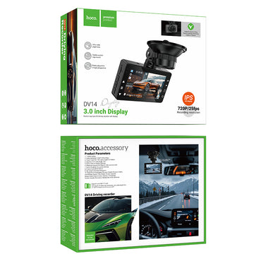 HOCO DV14 3-Inch Screen Driving Recorder – Gray Dash Cam