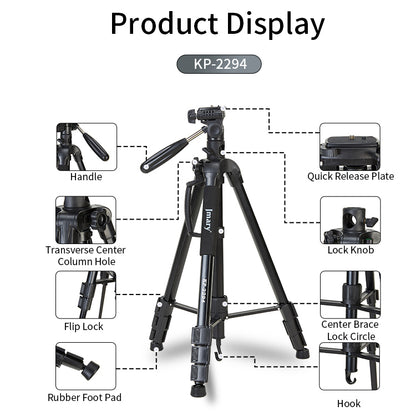 Jmary KP-2294 179cm Heavy Duty Aluminum Tripod Stand