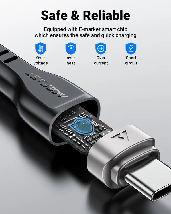 Acefast C11-03 USB-C to USB-C Magnetic Charging Data Cable - Saif Al Najmi Kw
