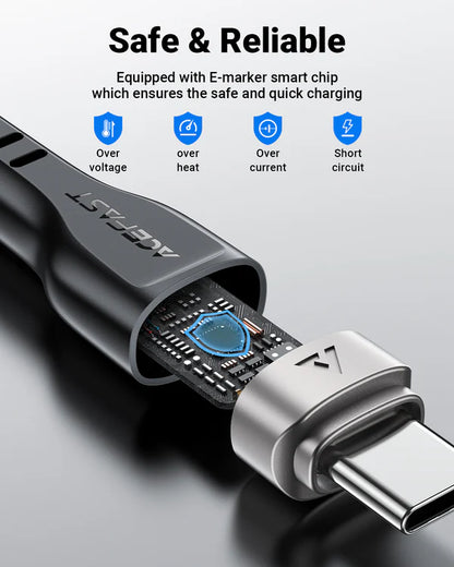 Acefast C11-03 USB-C to USB-C Magnetic Charging Data Cable - Saif Al Najmi Kw