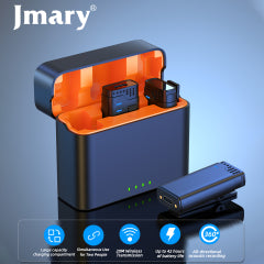 Jmary MW-16 Wireless Microphone for Mobile & Camera – 2.4G with Charging Case