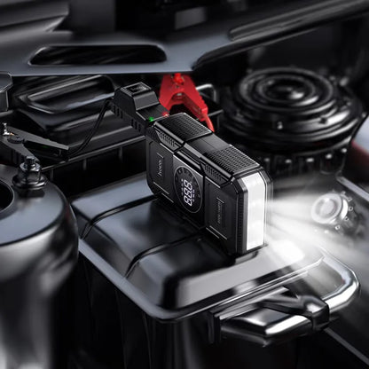 QS6 Clever 8000mAh Jump Starter Power Bank with Air Pump