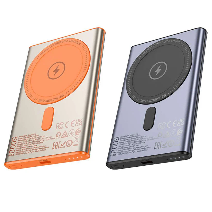 Hoco PD20W Wireless Magnetic 5000mAh Power Bank Q32 - Fast Wireless Charging - Saif Al Najmi Kw