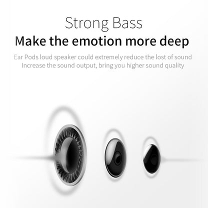 3.5mm Joyroom EP1 Ben Series Wired Earphone - White