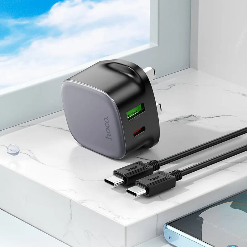 CS32B Rich PD20W QC3.0 Wall Charger with UK Cable Set