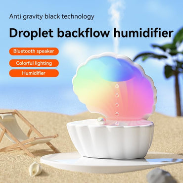 Anti Gravity Humidifier 550ML with 7 Colors Mood Light & Ultrasonic Diffuser for Bedroom Desk - Saif Al Najmi Kw