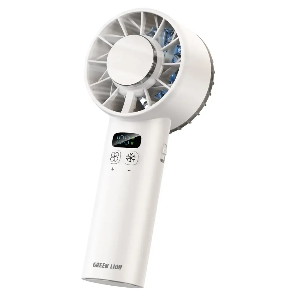 Green Lion Windix Pro Handheld Cooling Fan - White